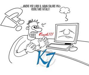 il tuo pc va in crash ha preso un colpo e caldo anche per